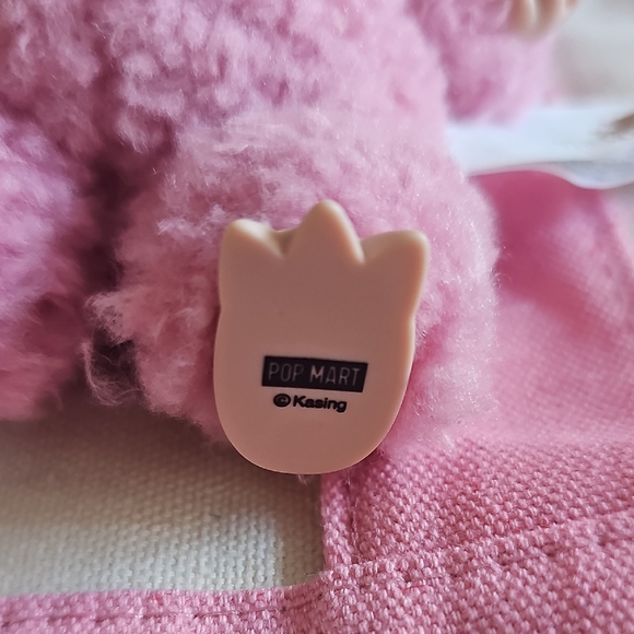 Trader Joe's Pink and Cream Canvas Tote Bag - Picture 5 of 9